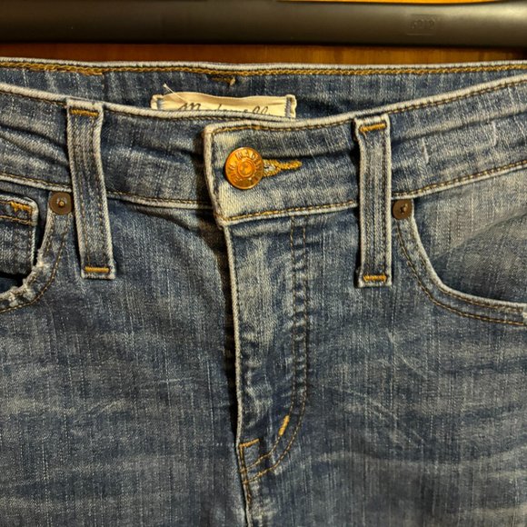 Madewell Distressed Curvy High Rise‎ Skinny Jeans Size 25R - Picture 3 of 16